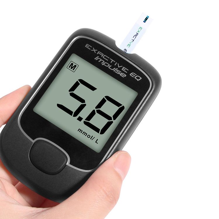 Глюкометр для измерения сахара в крови Exactive EQ с 50 тест полосками 7