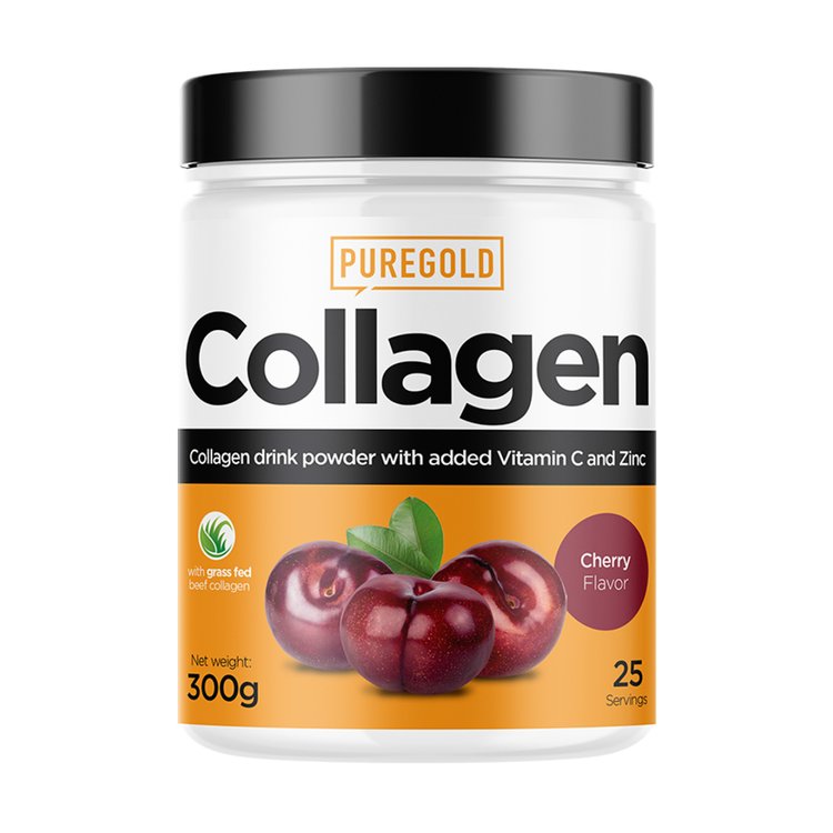Колаген з вітаміном С та цинком Pure Gold Collagen Вишня 300 г