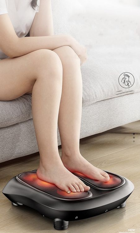 Роликовий масажер для ніг та стоп Benbo з інфрачервоним нагріванням 3 режими