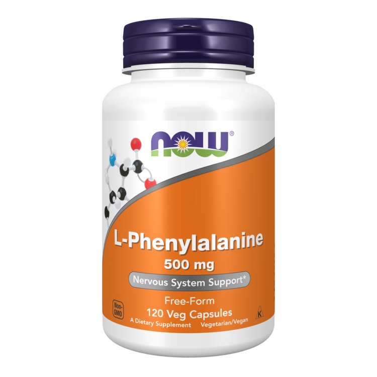 L-фенілаланін Now Foods L-Phenylalanine 500 мг 120 капсул