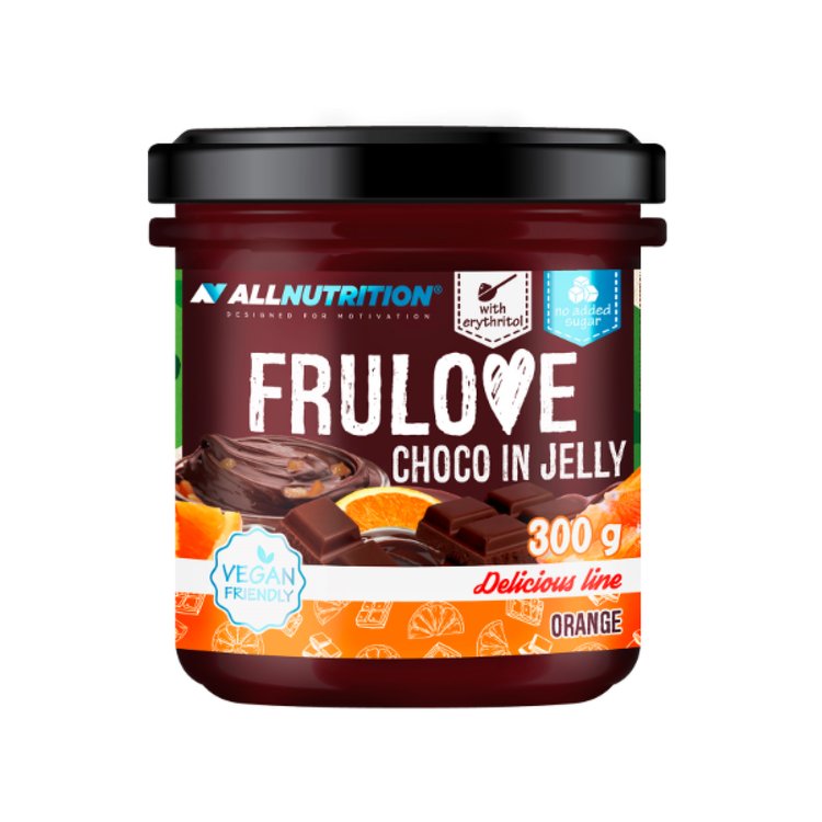 Шоколадна фружеліна Allnutrition Frulove Choco In Jelly Апельсин 300 г