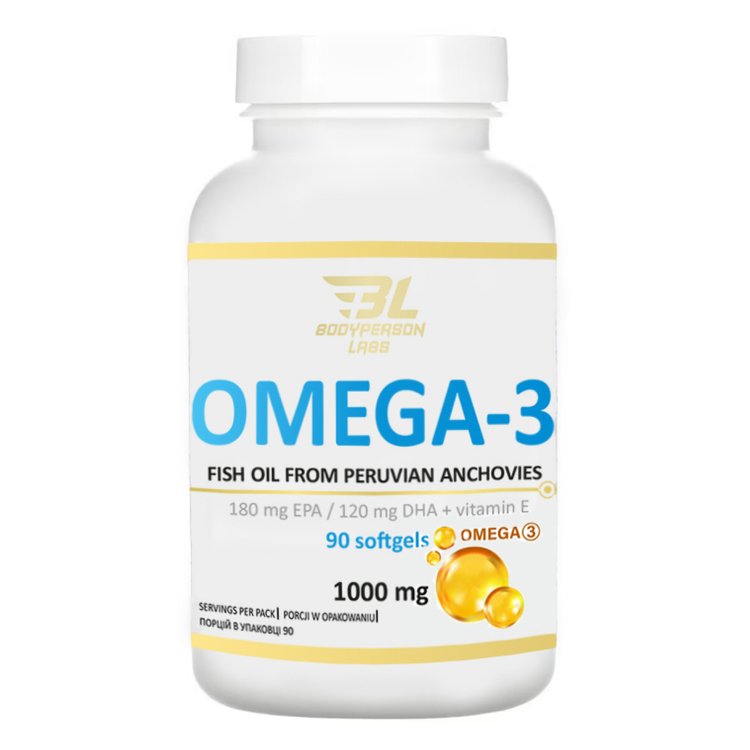 Омега-3 жирные кислоты Bodyperson Labs Omega 3 90 капсул
