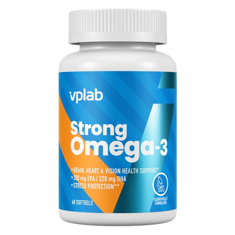 Омега-3 жирные кислоты VPLab Strong Omega 3 60 капсул