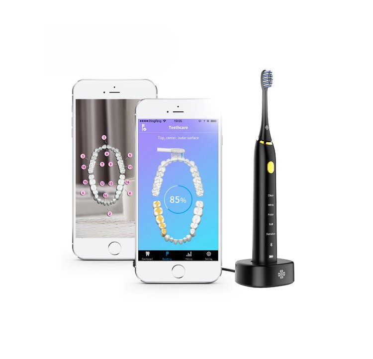 Ультразвуковая зубная щетка с мобильным приложением