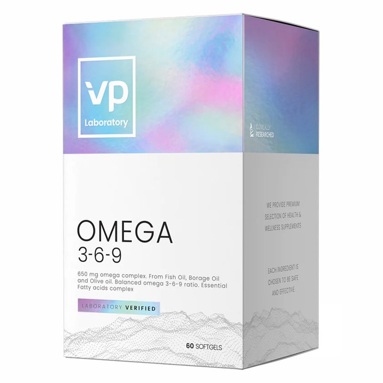 Омега-3-6-9 жирні кислоти VPLab Omega 3 6 9 60 капсул