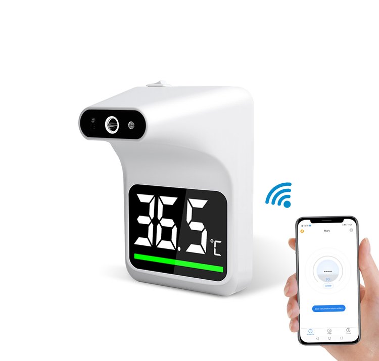 Бесконтактный термометр на стену с Wi-Fi и сигнализацией