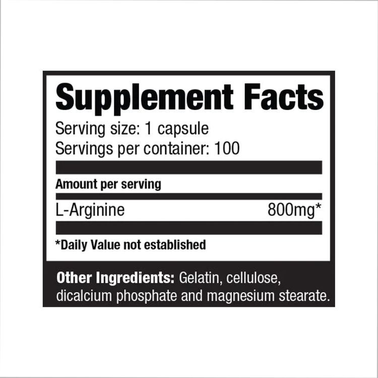 L-Аргинин Ultimate Nutrition Arginine Power 800 мг 100 капсул