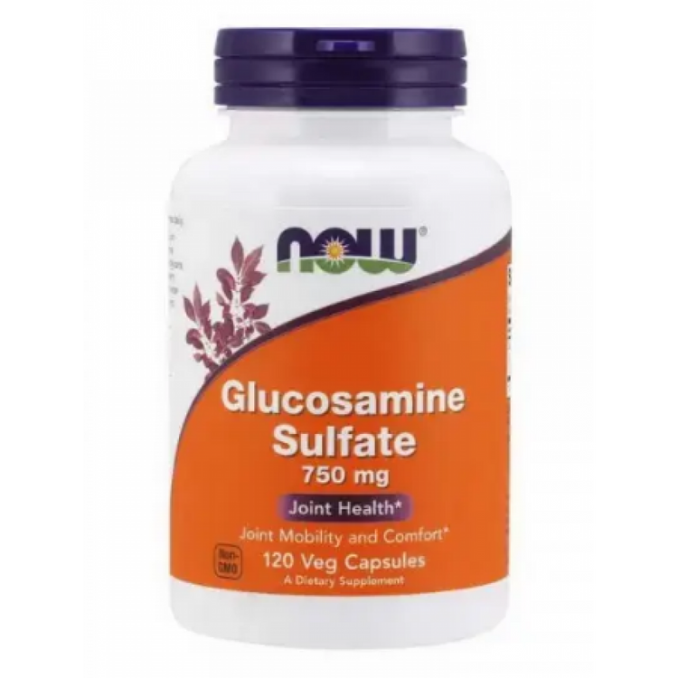 Глюкозамін для суглобів Now Foods Glucosamine Sulfate 750 мг 120 капсул