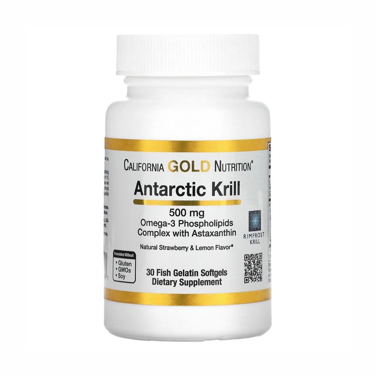 Омега-3 з криля California Gold Nutrition Antarctic Krill 500 мг 30 капсул