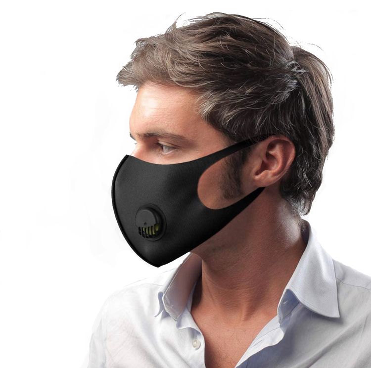 Захисна маска для обличчя Fashion Чорна