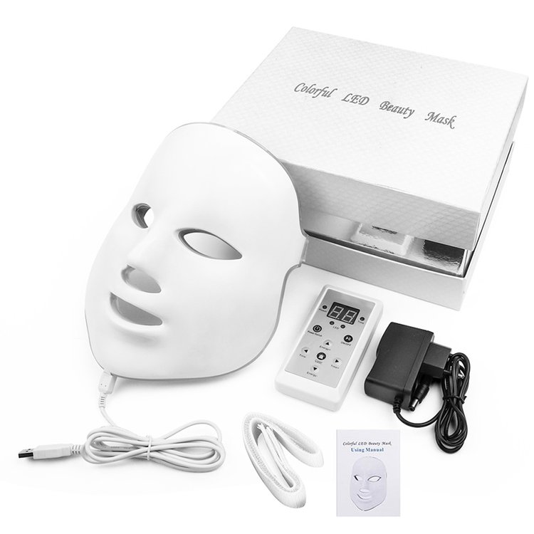 Світлодіодна LED-маска для фотодинамічної терапії 7 кольорів