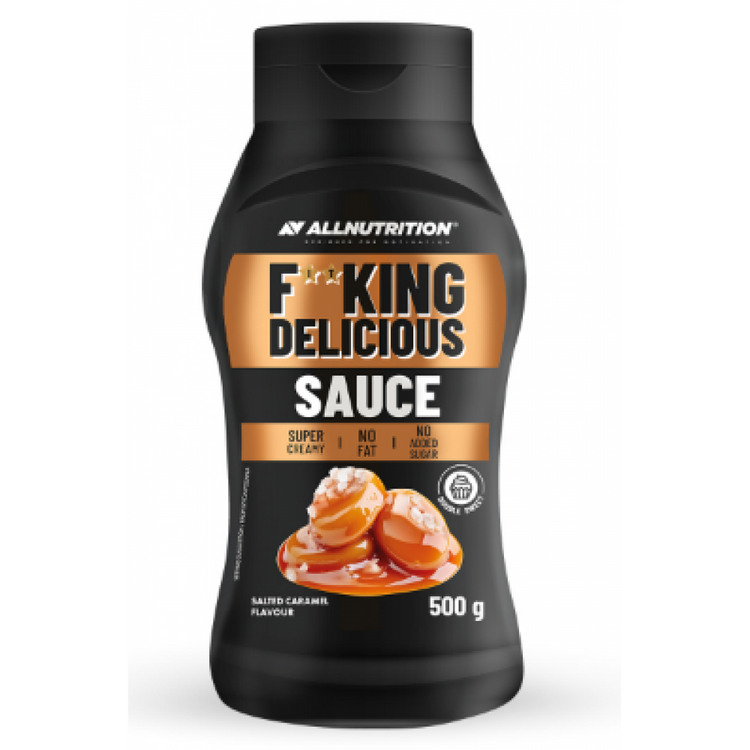Фітнес соус безцукровий Allnutrition F**King Delicious Sauce Солона карамель 500 г