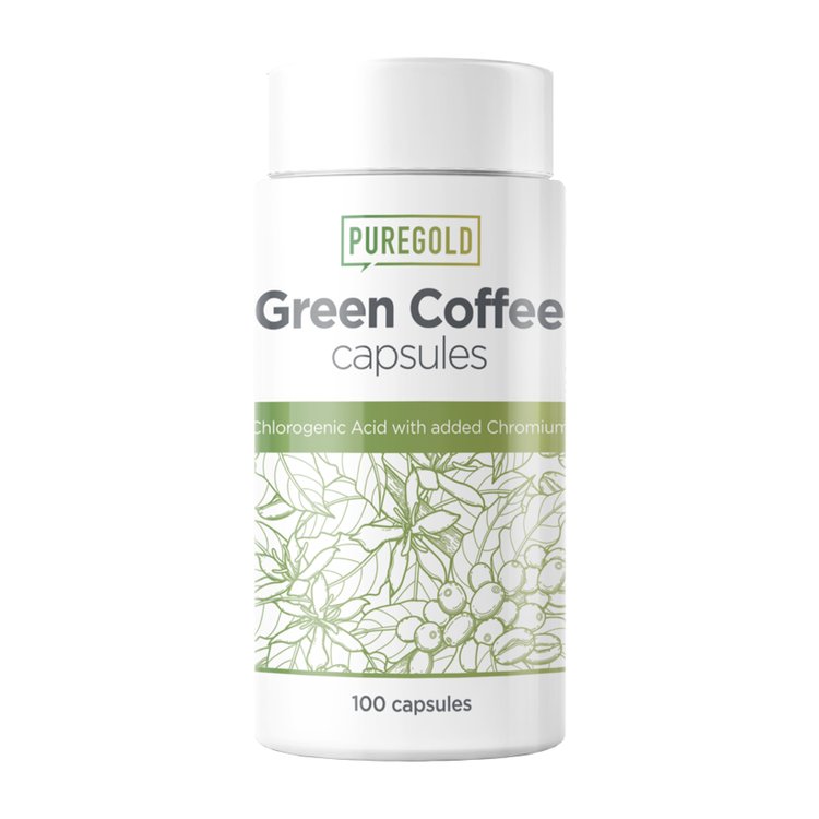Жироспалювач Pure Gold Green Coffee 100 капсул