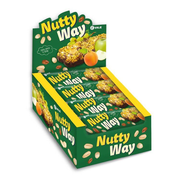 Мюсли-батончик VALE Nutty Way 20x40г