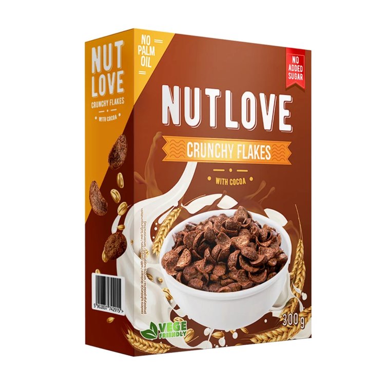 Сухі пластівці Allnutrition Nutlove Crunchy Flakees Какао 300 г