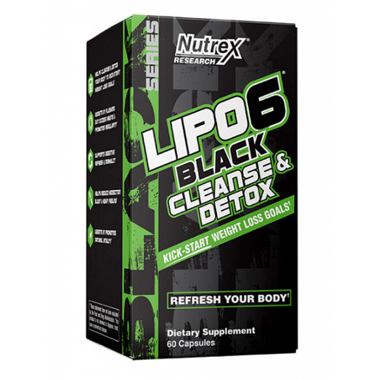 Жироспалювач Nutrex Lipo-6 Black Cleanse Detox 60 таблеток